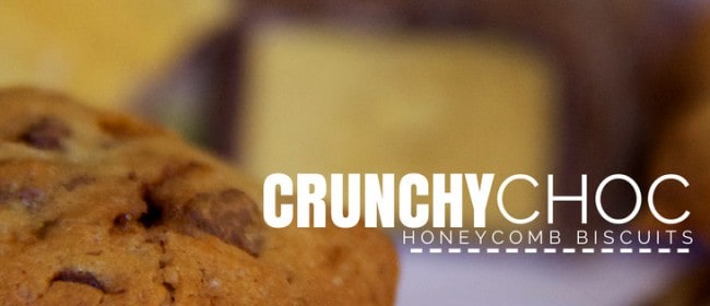 crunchy choc honeycomb biscuits