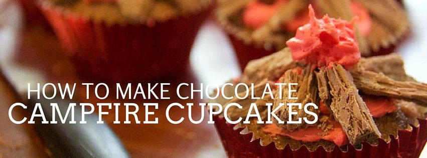 how to make chocolate campfire cupcakes
