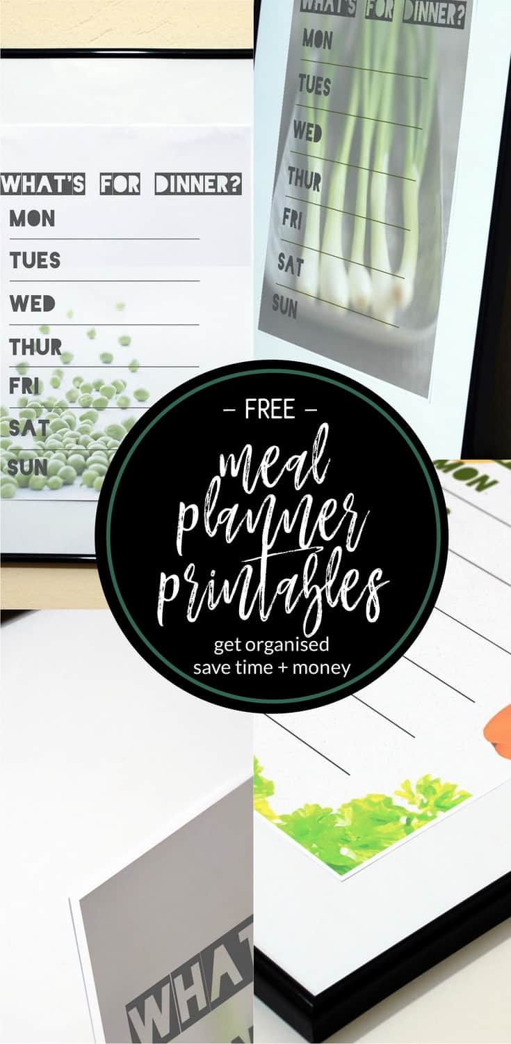 Make meal planning a little bit more fun with these free meal planner printables. There's three to choose from - something to match every kitchen & personality!