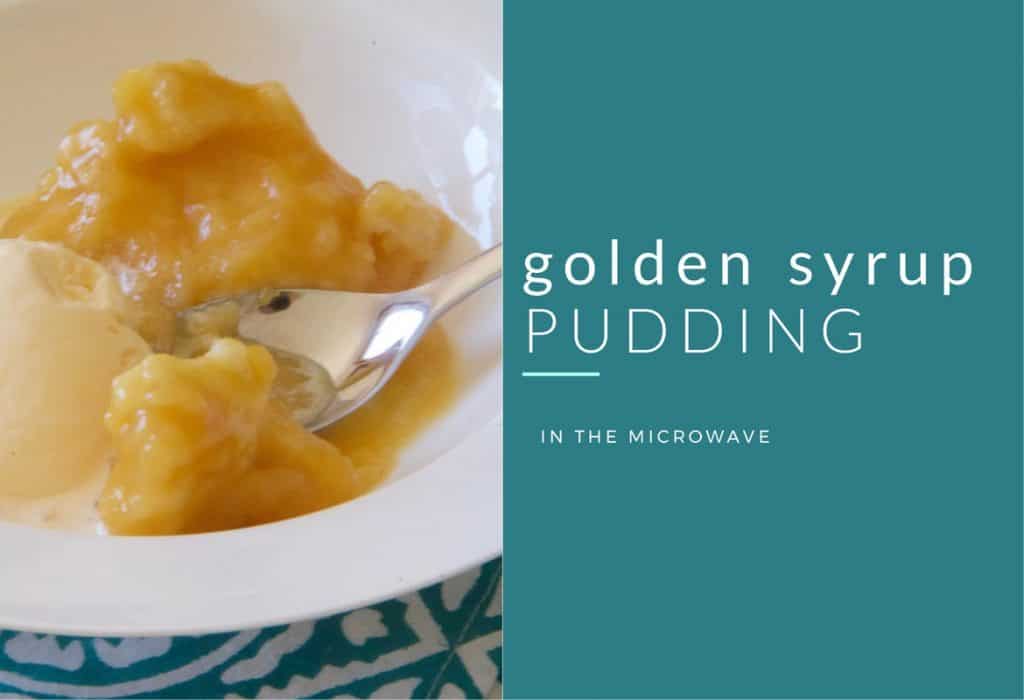 golden syrup pudding in the microwave