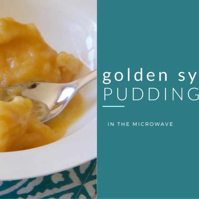 golden syrup pudding in the microwave