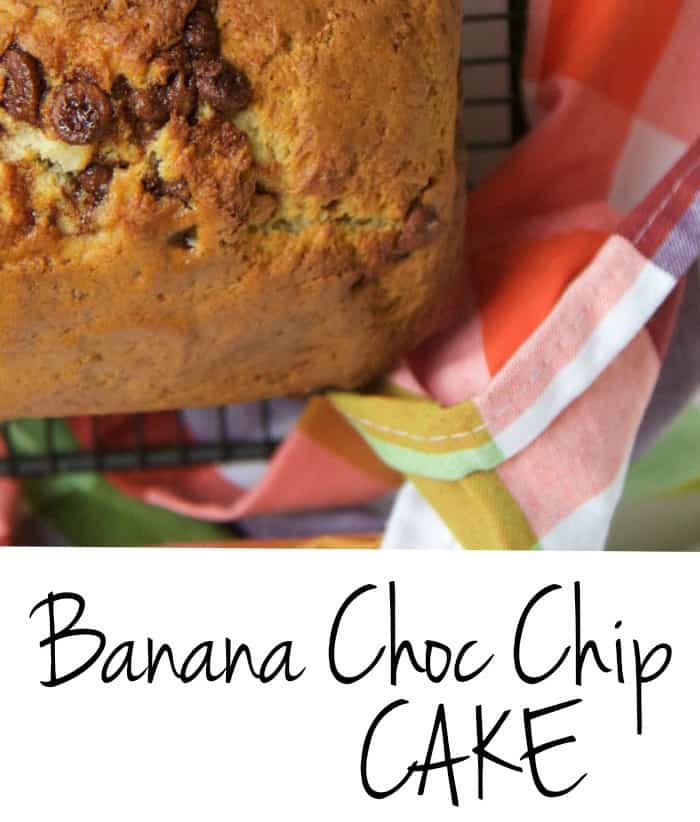 banana choc chip cake